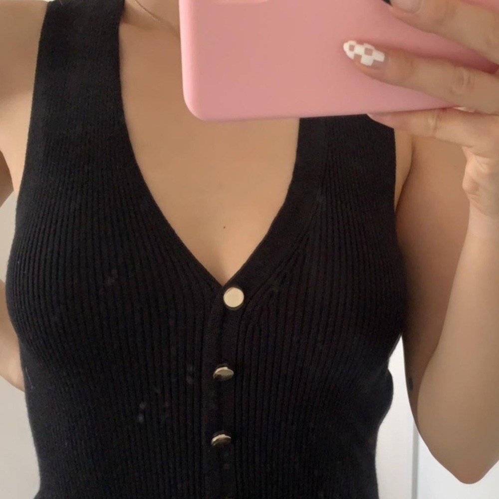 ZARA Long Ribbed Knit Dress